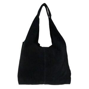 2207 Plain Open Shoulder Bag Black